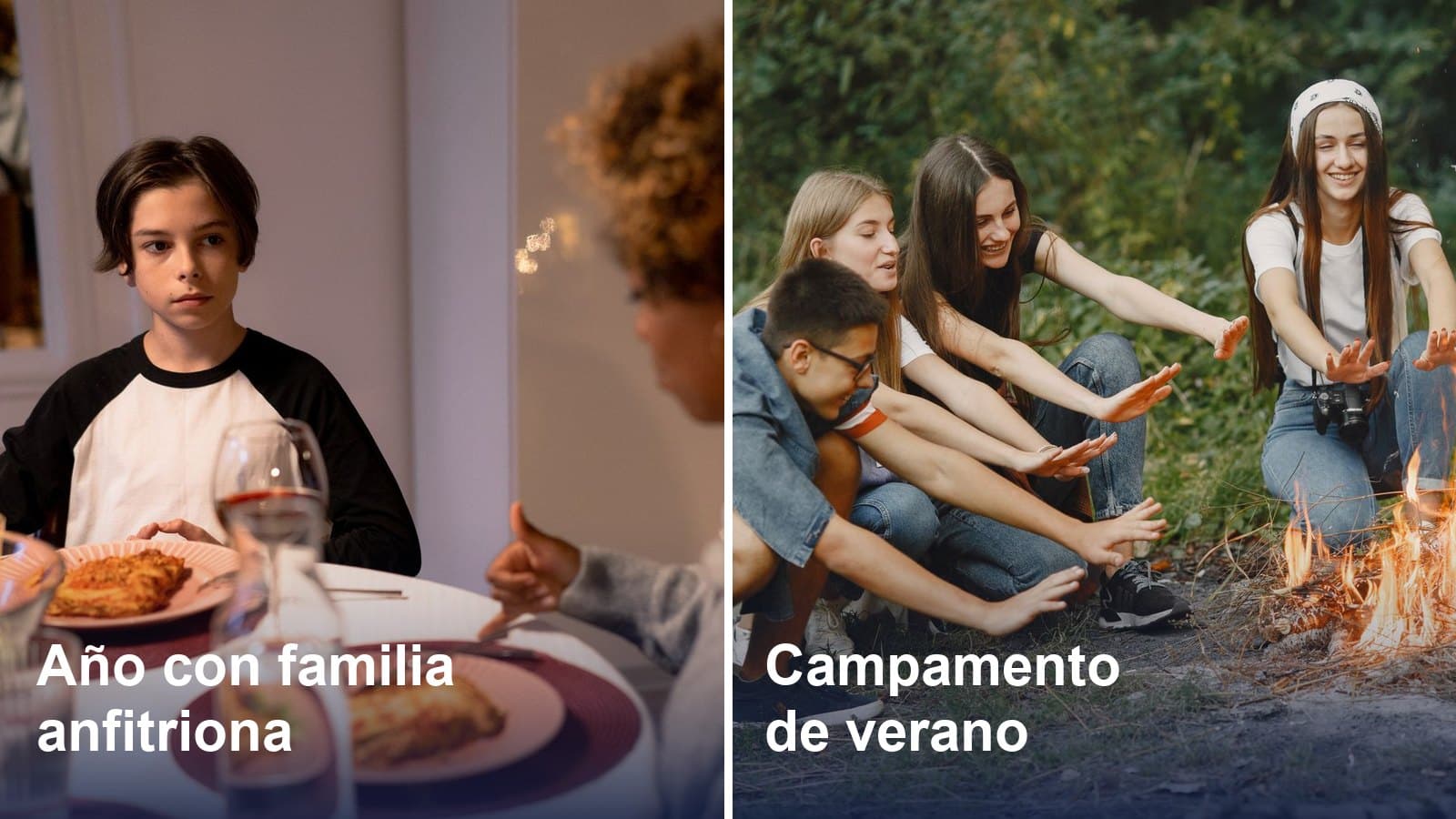 Año con familia anfitriona y campamento de verano